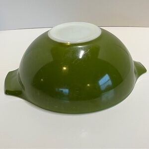 Vintage Pyrex 444 4 Qt Olive Avocado Green Large Nesting Mixing Bowl Cinderella